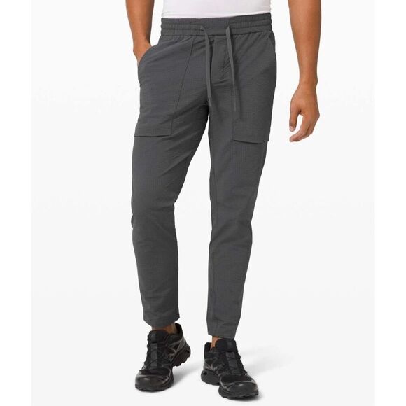 Lululemon Mens Jogger Bowline Pant ABC Trousers Graphite Grey Size XS - Picture 1 of 8
